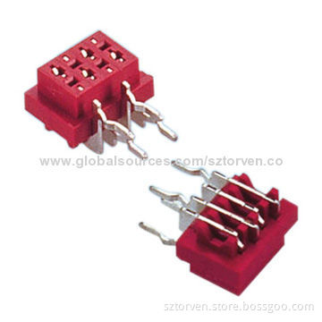 Micro Match Socket, Right Angle, DIP-type, 02-20 Pins